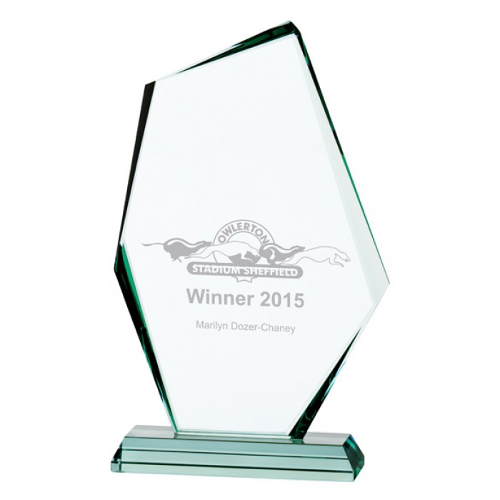 DISCOVERY JADE GLASS AWARD - 280MM (19MM THICK)
